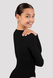 Bloch - Girls Fix Wrap Sweater - Child (CZ30019) - Black