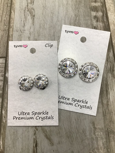 Thank You Very Much - Ultra Sparkle Center Stone Earring - Clear (GSO)