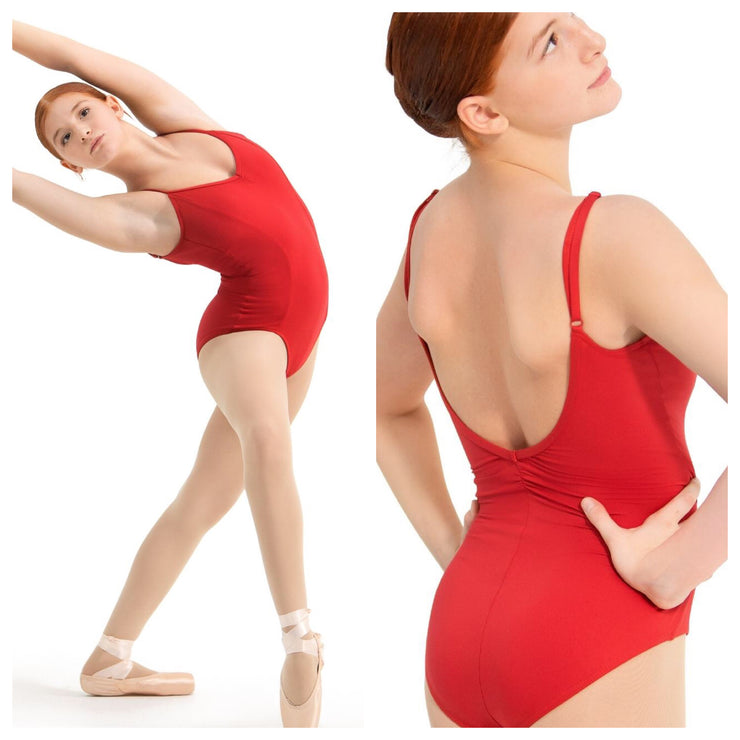 Capezio - V Neck Camisole Leotard - Adult (SE1018W) - Scarlet