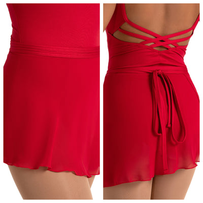 Capezio - Studio Collection Wrap Skirt - Adult (SE1057W) - Scarlet