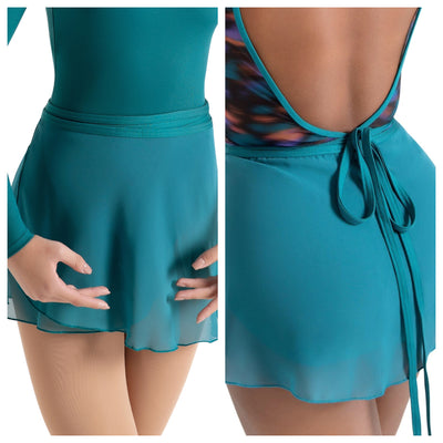 Capezio - Studio Collection Wrap Skirt - Adult (SE1057W) - Teal