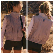 *Free People Movement - Cares Scrunch Time Puffer Vest - Adult (OB1889483-019) - Oyster