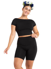 Capezio - Wildflower Buttercup Bike Short - Adult (12093W) - Black