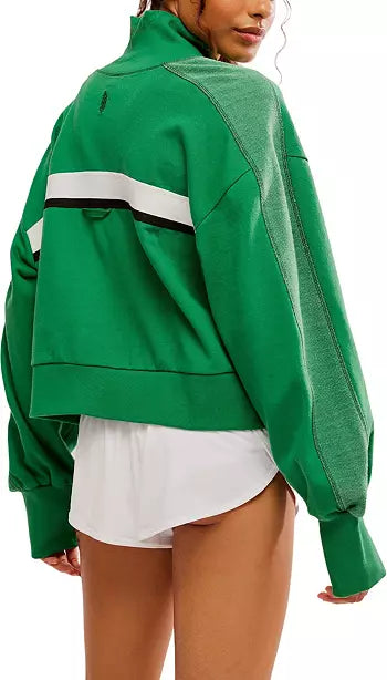 Free People Movement - High Jump Zip Up - Adult (OB1997218-3358) - Heritage Green