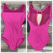 *So Danca - High Neck Leotard Leotard With Keyhole Back - Child/Adult (SL128/SL127) - Dark Pink