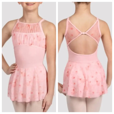 *Bloch - High Neck Skirted Leotard - Child (CL5257) - Candy Pink