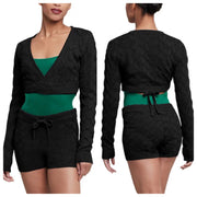 *Bloch - Knit Wrap Top - Adult (Z5239) - Black