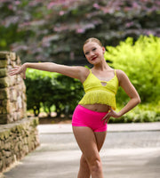 Oh La La Dancewear - The Isabella Top - Child (OLL319-BLY) - Blazing Yellow