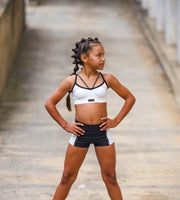 *Oh La La Dancewear - The Honor Short - Child/Adult (OLL323-CMB) - Coconut Milk/Black