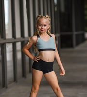 *Oh La La Dancewear - The Hero Top - Child/Adult (OLL324-SLB) - Slate/Black