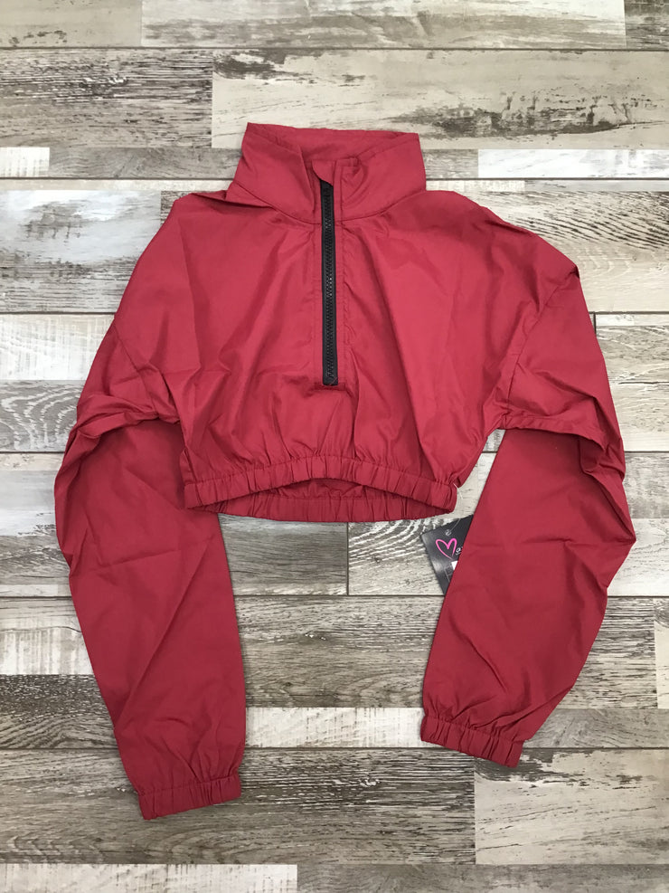 Oh La La Dancewear - Cropped Pullover - Child (HYPE202-BUR) - Burgundy Final Sale