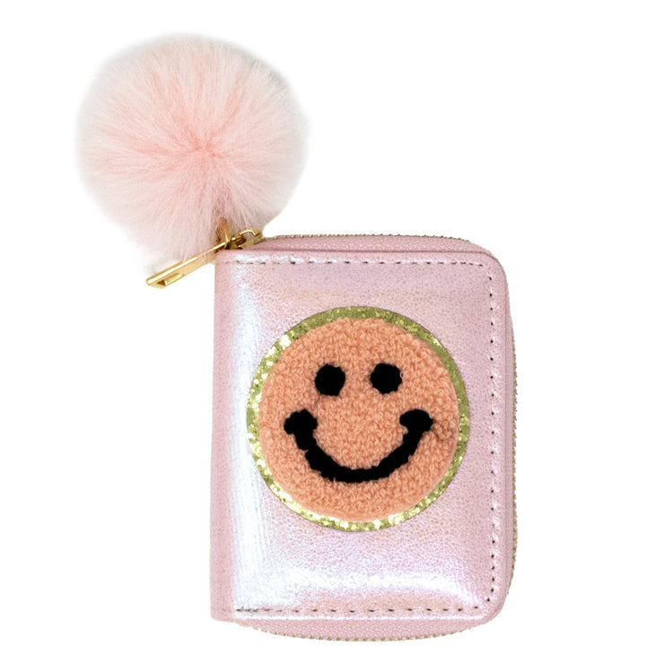 Tiny Treats by Zomi Gems - Shiny Happy Face Smile Wallet - Pink
