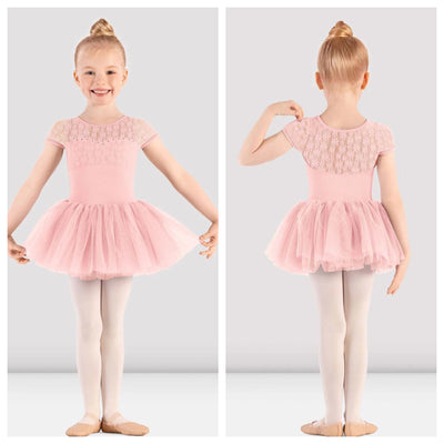 *Mirella - Majesty Cap Sleeve Tutu Dress - Child (M1564C-PNK) - Pink