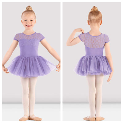 *Mirella - Majesty Cap Sleeve Tutu Dress - Child (M1564C-LLC) - Lilac