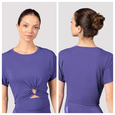 *Mirella - Ladies Majesty Crop Top - Ladies (M750L-TZN) - Tanzanite