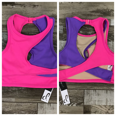 Danz N Motion - Lulu Top - Child (25300C) - Neon Pink/Bright Lavender