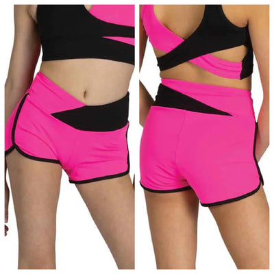 Danz N Motion - Lily Short - Child (25401C) - Black/Neon Pink