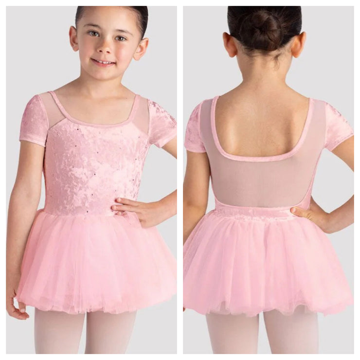 Bloch - Delilah Cap Sleeve Tutu Dress - Child (CL5242) - Candy Pink