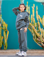 Oh La La Dancewear - The Epic Hoodie - Child (OLL383-GBC) - Goblin Blue/ Cloud Dancer