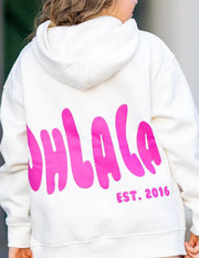 Oh La La Dancewear - The Epic Hoodie - Child/Adult (OLL383-CDS) - Cloud Dancer/ Strawberry Moon