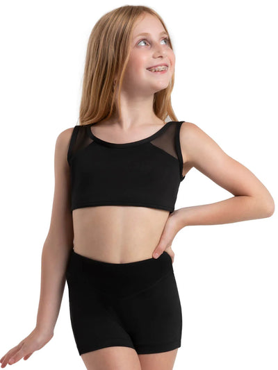 Capezio - Jewel Garden Topaz Top - Child (12293C) - Black