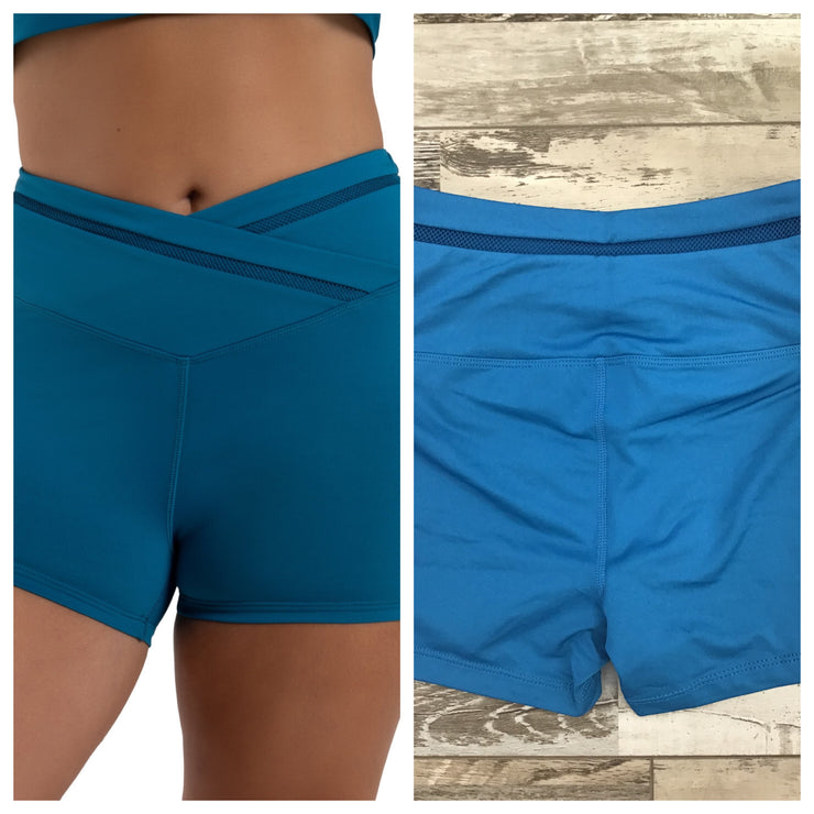 Capezio - Coastal Bloom Seaboard Short - Adult (12273W) - Turkish Tile