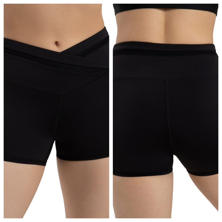 Capezio - Coastal Bloom Seaboard Short - Adult (12273W) - Black
