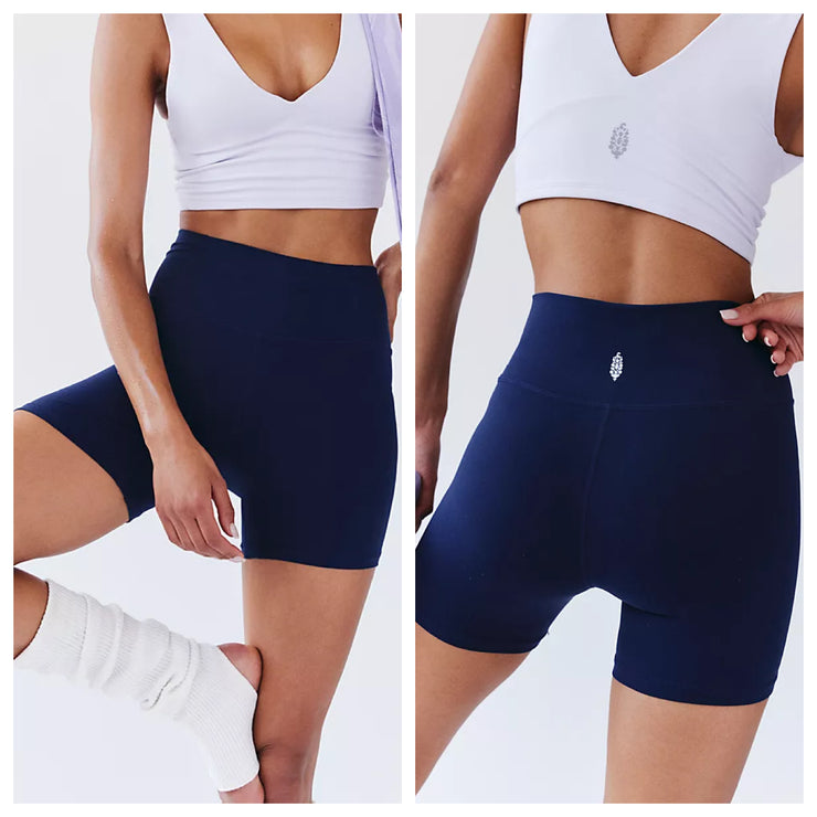 Free People Movement - Never Better Bike Shorts - Adult (OB1751733-4960) - Midnight Navy