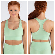 *Energetiks - Eve Rib Crop - Adult (IC142RIB-GAP) - Green Apple