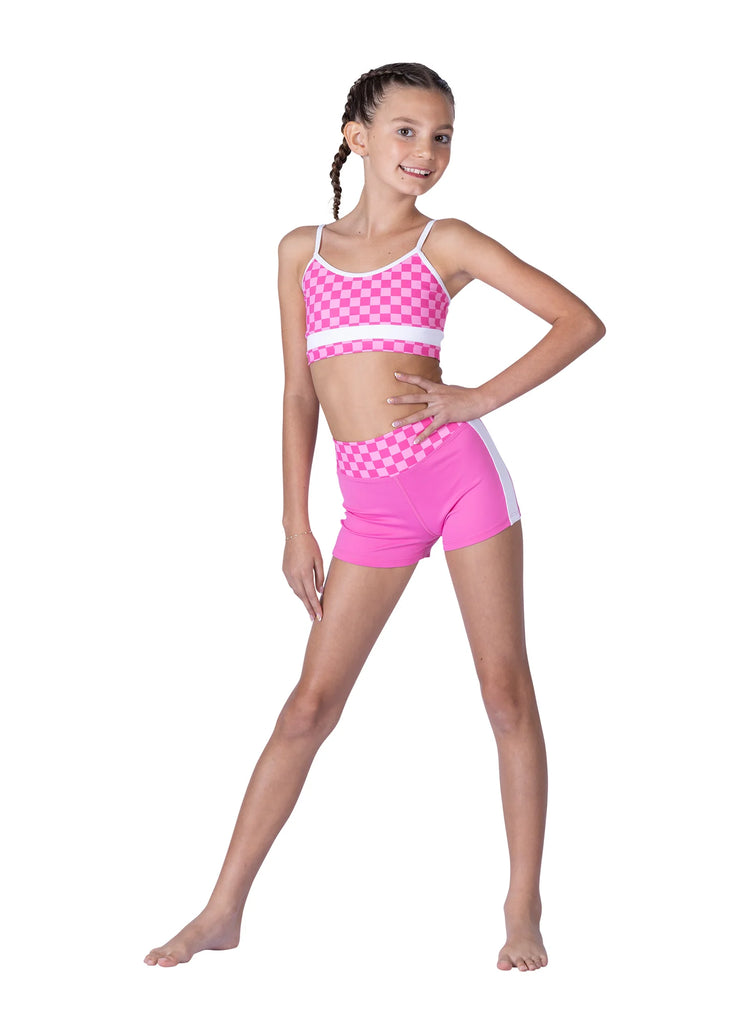 XO Dance Co - Check Me Out Top - Child (24004) - Pinky Promise