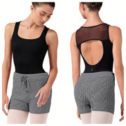 Bloch - Lutina Pull On Shorts - Adult (R90006) - Grey Marle