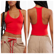 Free People Movement - All Clear V Neck Cami - Adult (OB2109684-6921) - Victory Red