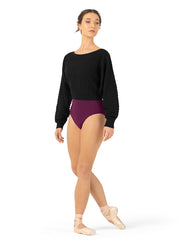 Bloch - Everlyn Knit Cropped Sweater - Adult (Z1179) - Black