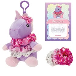 *Dasha Designs - Scrunch Bunch Unicorn Plush Bag Tag (6358)