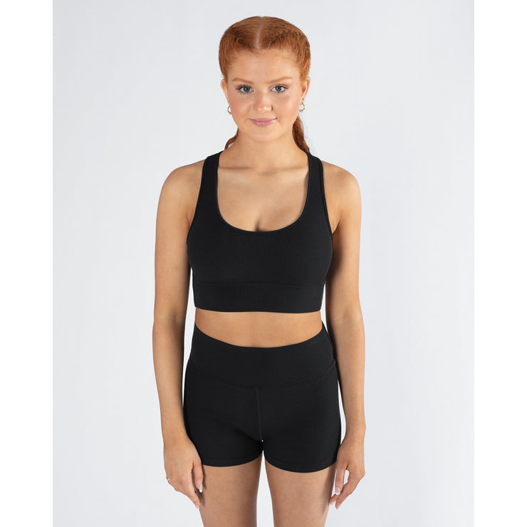 *Energetiks - Eve Rib Crop - Adult (IC142RIB-BLK) - Black