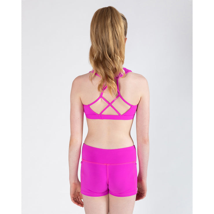 *Energetiks - Ava Crop Top - Child (ICC118PIP-HPK) - Hot Pink