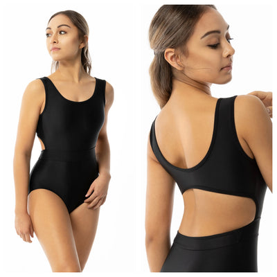 Suffolk - Chromatic Scoop Front Tank Leotard - Child/Adult (2546C/2546A) - Black (GSO)