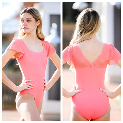 Chic Ballet Dancewear Co. - The Windsor Leotard - Child/Adult (Chic121-COR) - Coral (GSO)