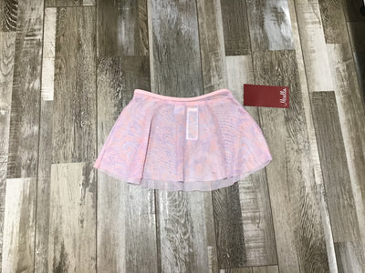 Mirella - Printed Mesh Pull On Skirt - Child (MS149C) - Pink