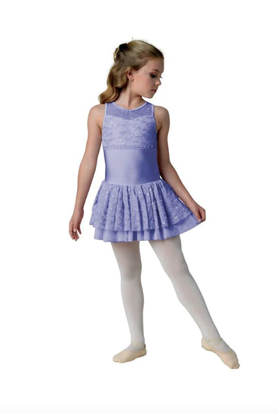 Danz N Motion - Bella Dress With Sequin - Child (22202C) - Periwinkle