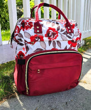 Chic Ballet Dancewear Co. - Chic Ballet Backpack (CHIC303) - Crimson Floral (GSO)