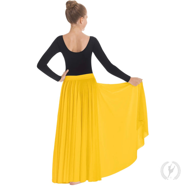 Eurotard Full Length Praise Skirt Adult 13674 Yellow Gso Carolina Dancewear 