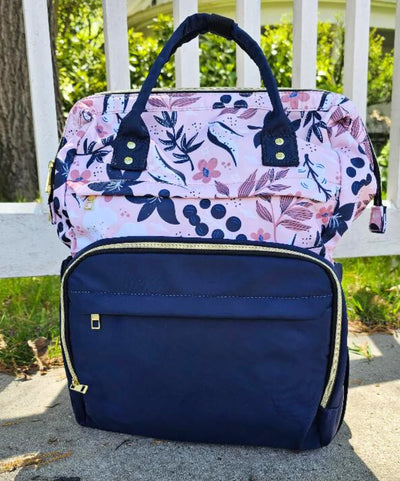 Chic Ballet Dancewear Co. - Chic Ballet Backpack (CHIC303) - Navy Floral (GSO)