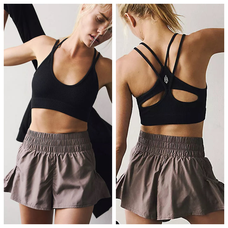 FREE PEOPLE MOVEMENT GET YOUR FLIRT ON SHORTS - FIG 1408