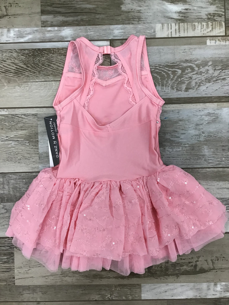 Danz N Motion - Bella Dress With Sequin - Child (22202C) - Pop Pink (GSO)