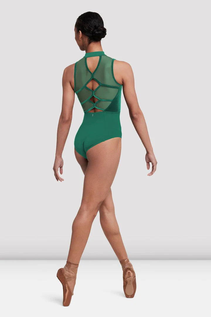 Bloch - Elosie Zip Front Leotard - Adult (L5287) - Emerald