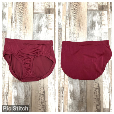 Body Wrappers - Brief - Adult (P1015) - Burgundy (GSO) FINAL SALE