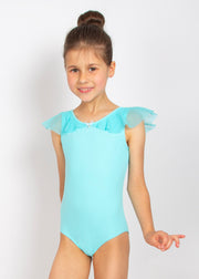 Nikolay - Belle Tank-style Leotard with Shoulder Overlay (DAD1977MPN) - Tiffany (GSO)