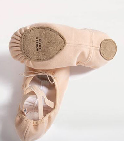 Body Wrappers - Split Sole totalSTRETCH Canvas Ballet Shoes - Adult (246A) - Peach FINAL SALE
