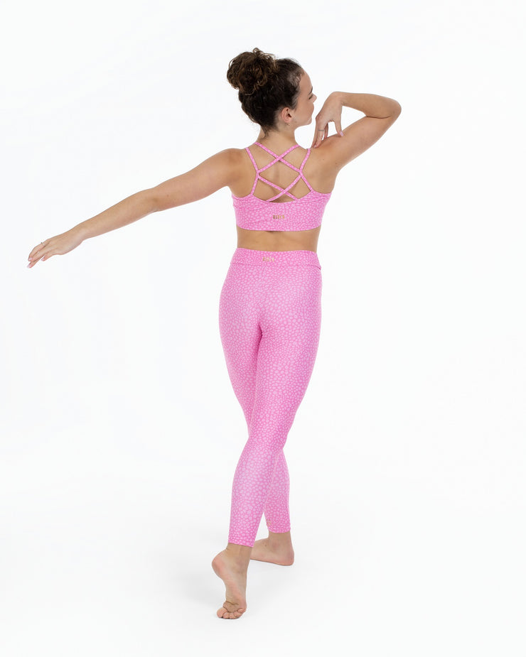Bloch by Flo Active - Active Legging - Child (FM618) - Pink Terazzo (GSO)